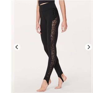 LULULEMON $128 Hold On 28" Tight Stirrup Legging Black 4